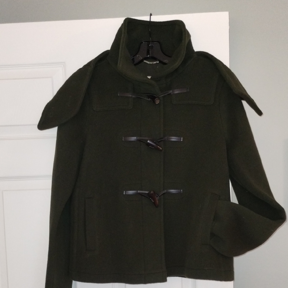 Burberry Hunter Green Wool Coat